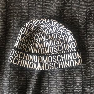 Moschino Logo Print Beanie